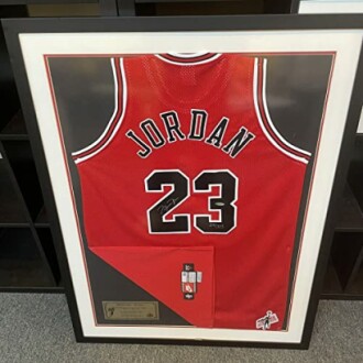 Michael Jordan Signed Mr. June Nike Pro Cut Chicago Bulls Framed Jersey