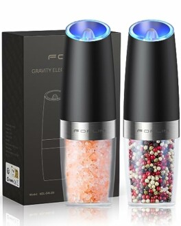 FORLIM Gravity Electric Salt and Pepper Grinder Set